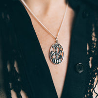 PUMPKIN PATCH - Sterling Silver, Carnelian & Peridot Necklace