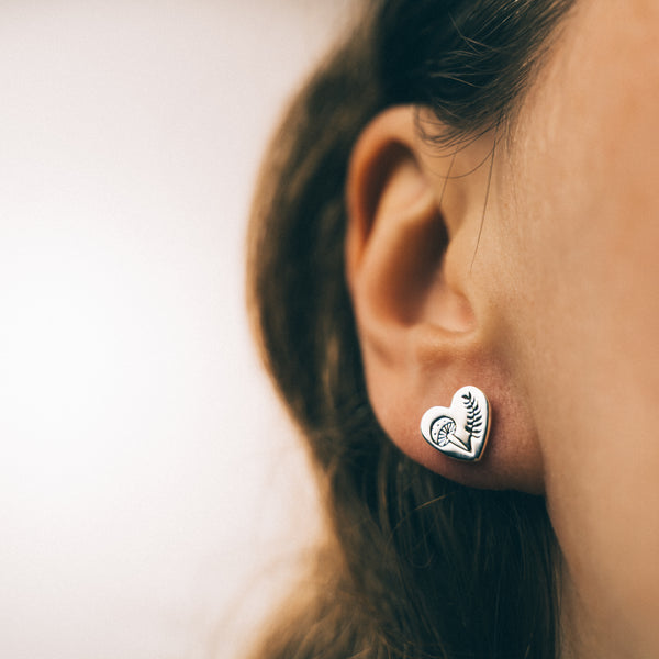 WILD HEART - Sterling Silver Studs