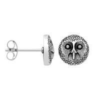 WISE OLD OWL - Sterling Silver Studs