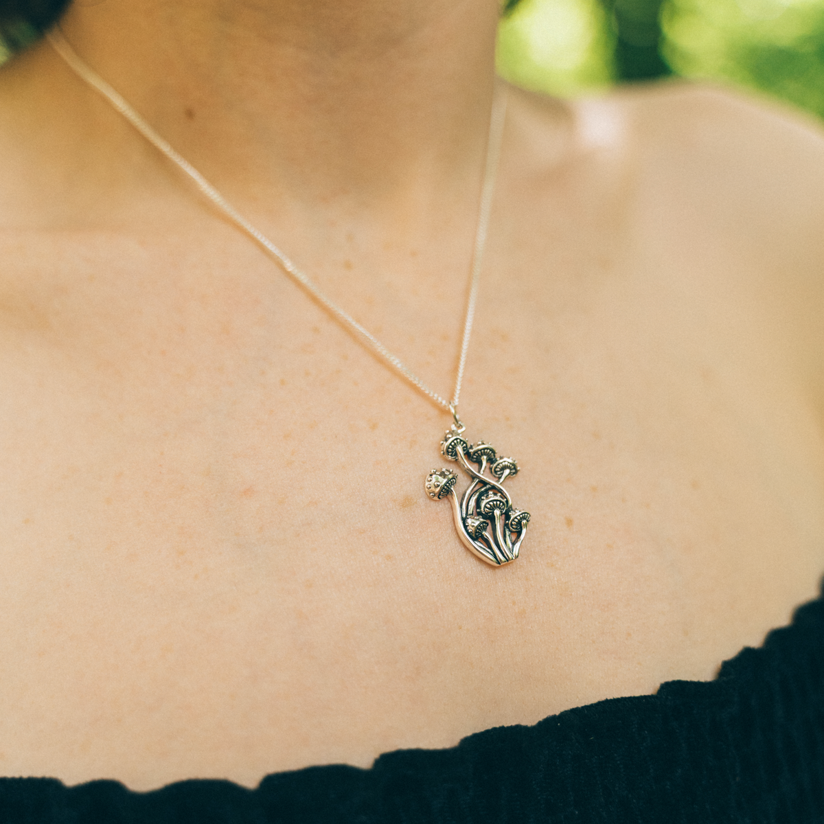TANGLED TOADSTOOLS - Sterling Silver Necklace