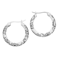 HEDERA - Sterling Silver Hoops