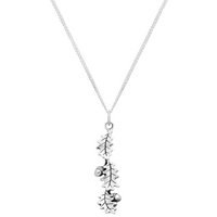 Sterling silver oak acorn autumn cottagecore necklace alternative jewellery