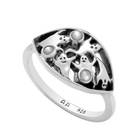 BOO! - Sterling Silver & Mother of Pearl Ring