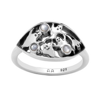 BOO! - Sterling Silver & Mother of Pearl Ring