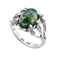 Sterling silver toadstool mushroom ring nature inspired witchy alternative jewellery