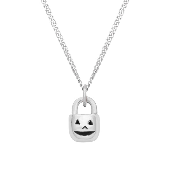sterling silver ghost necklace halloween alternative gothic jewellery 