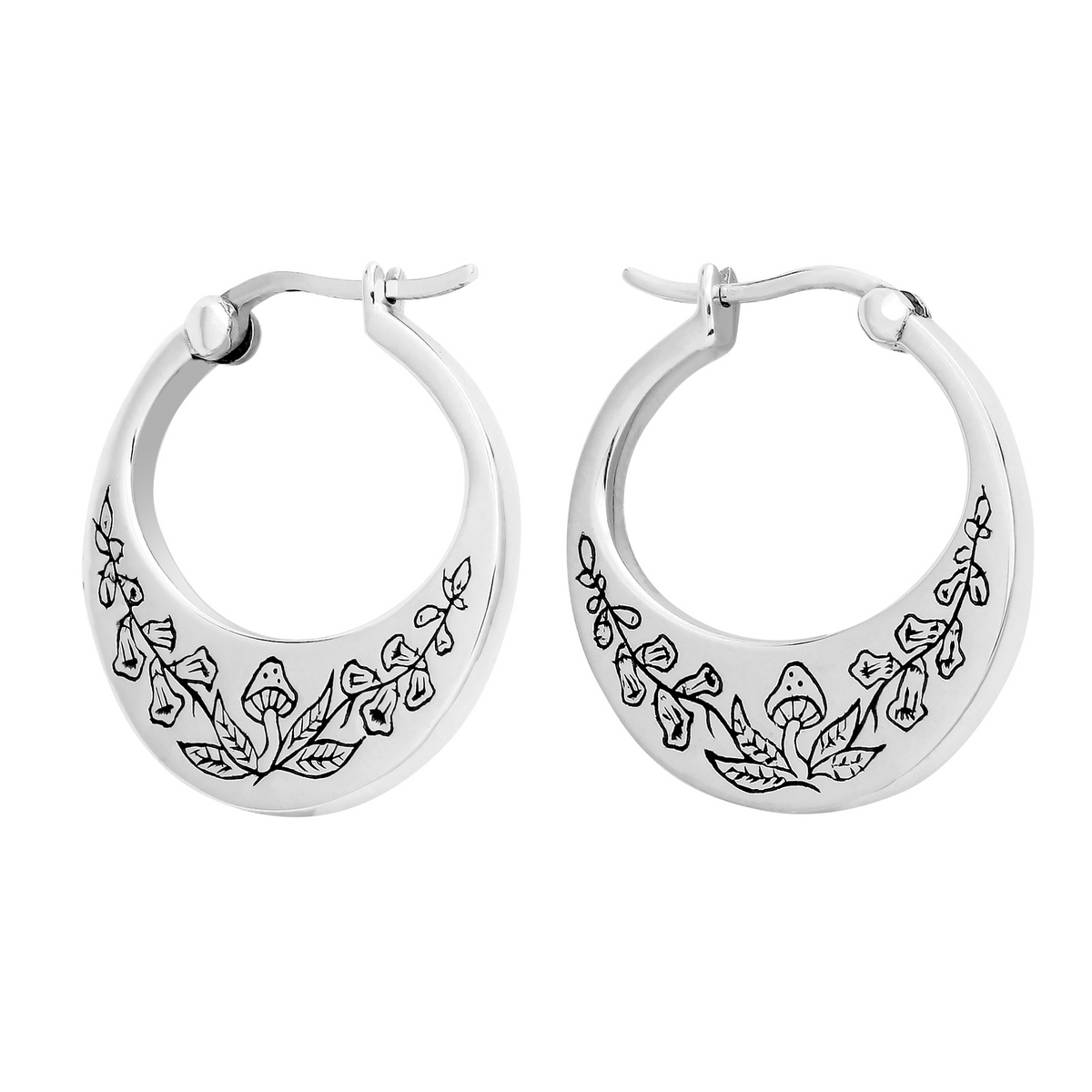 MEADOW - Sterling Silver Hoops