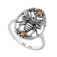 POLLEN - Sterling Silver & Citrine Ring