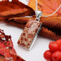 CHESTNUT - Sterling Silver & Asteroid Jasper Necklace