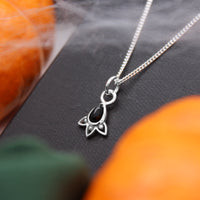 MINI ONYX ARIA - Onyx & Sterling Silver Necklace