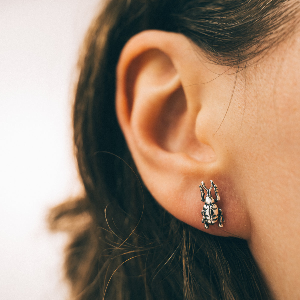 BEETLE & WEEVIL - Sterling Silver Studs