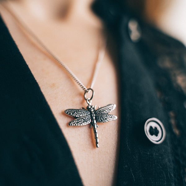 DRAGONFLY - Sterling Silver Necklace