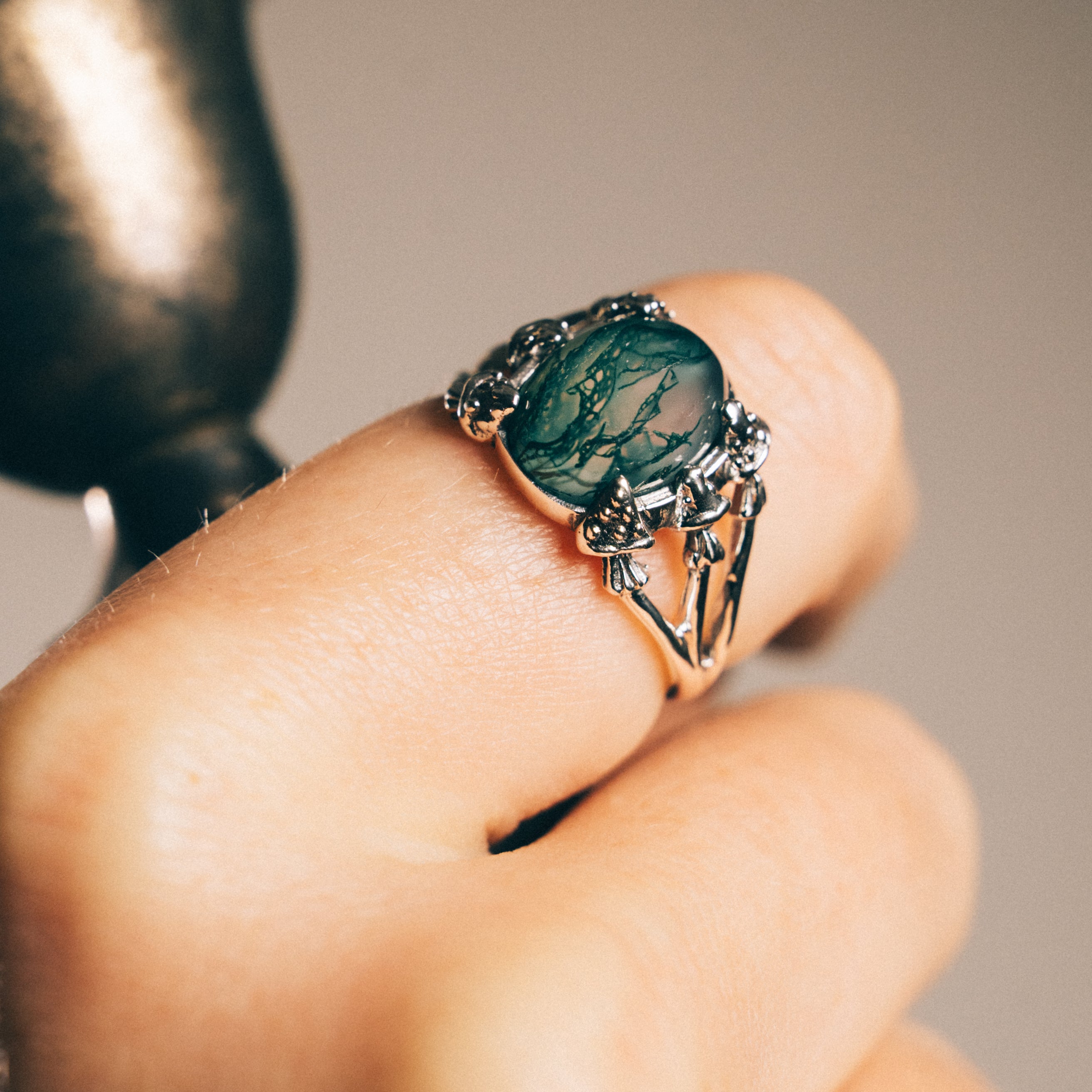 STERLING SILVER TOADSTOOL WOODLAND RING | AS ABOVE JEWELLERY