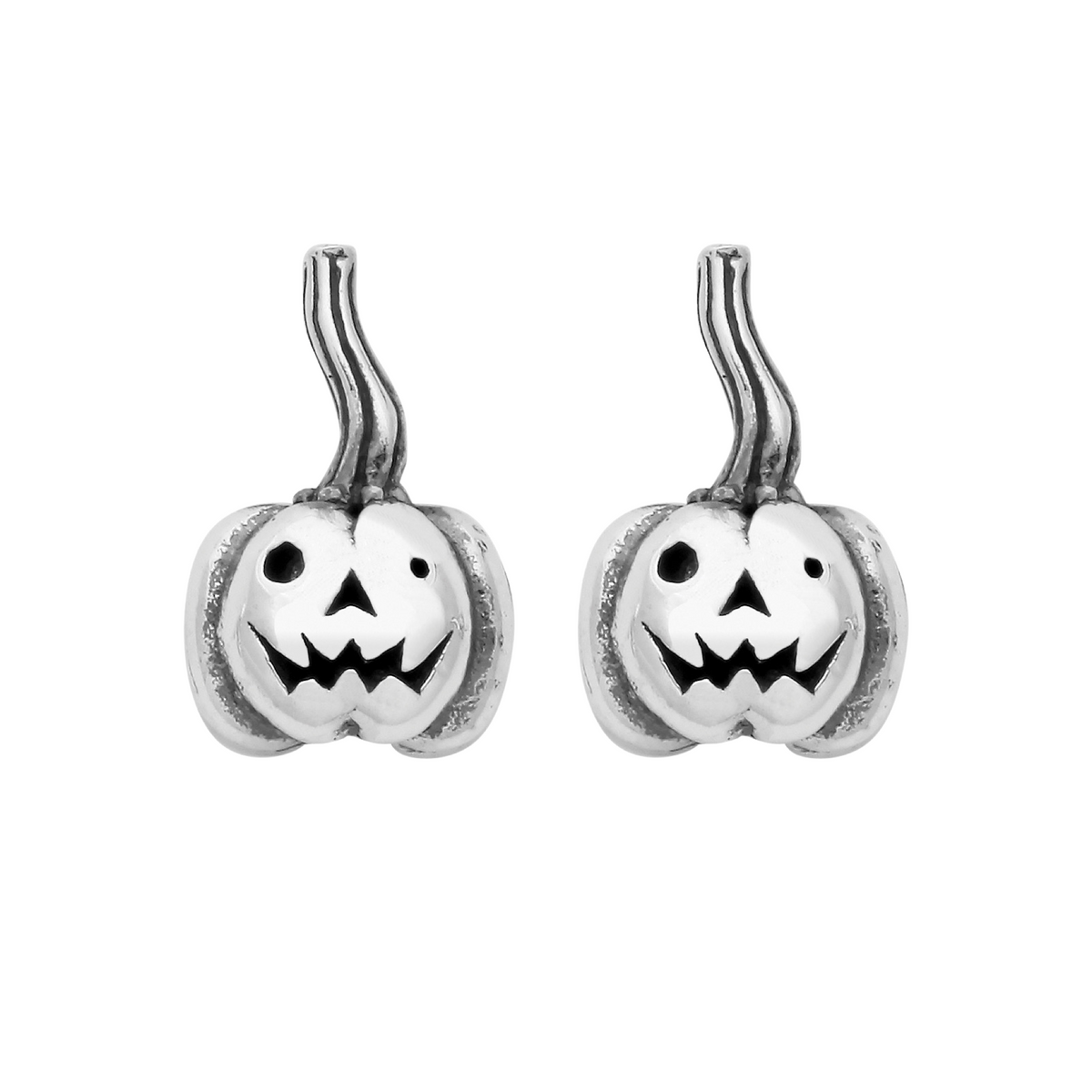 ROLY the PUMPKIN - Sterling Silver Hoops