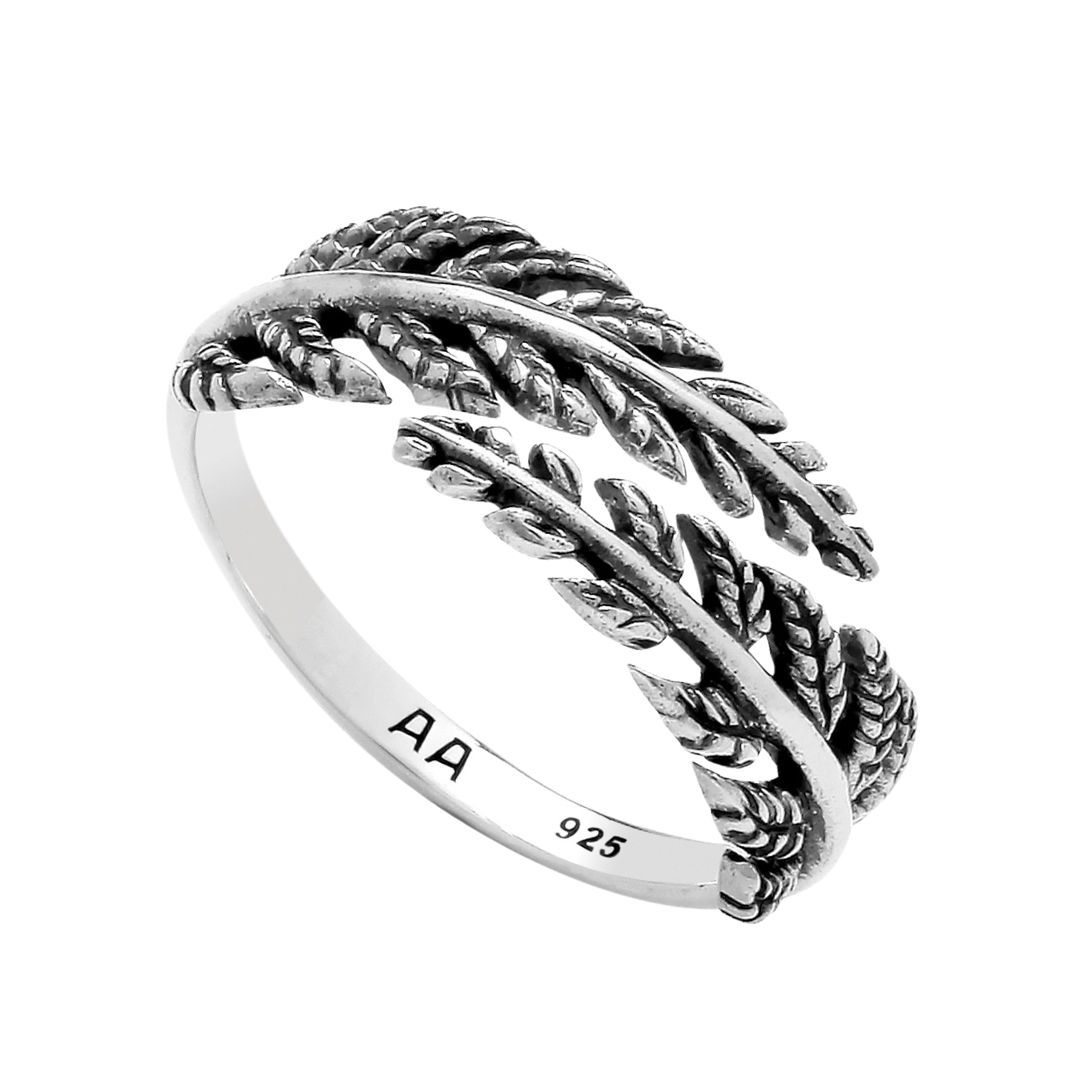 STERLING SILVER FERN RING AS ABOVE JEWELLERY