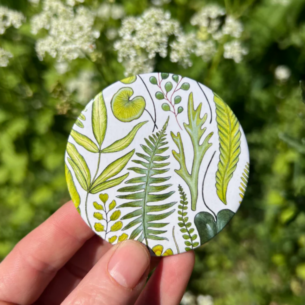 Mini Fern Pocket Mirror
