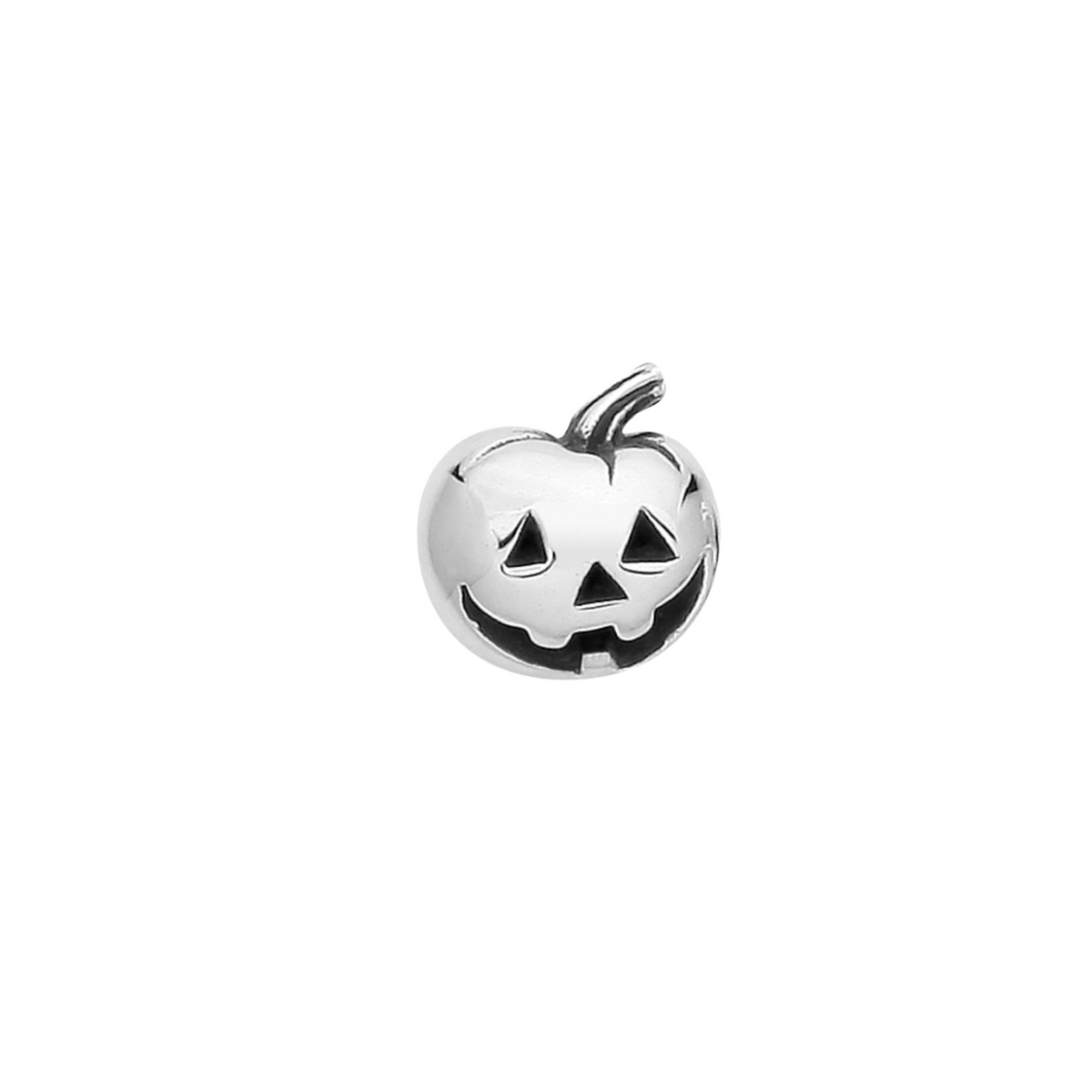 HALLOWS EVE PUMPKIN - Sterling Silver Studs SINGLE STUD