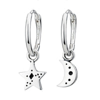 STARGAZER - Sterling Silver Necklace, Hoop & Stud Gift Set