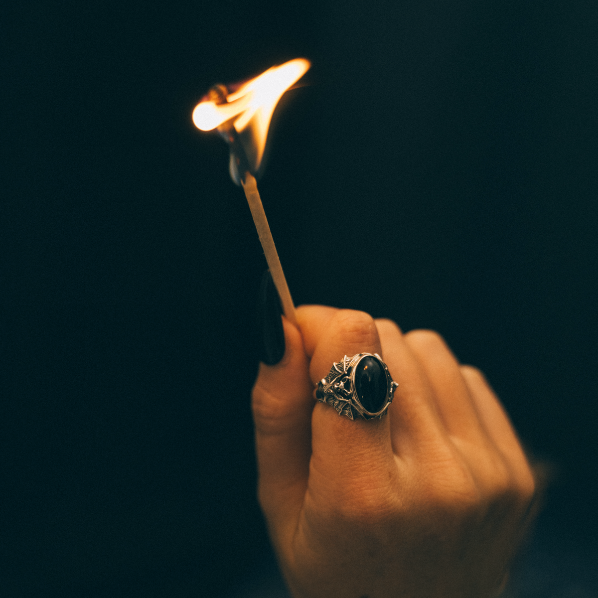 NOCTURNE - Onyx & Sterling Silver Ring