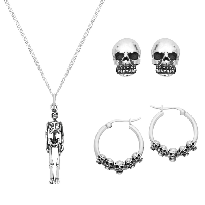SKULL & BONES - Sterling Silver Gift Set