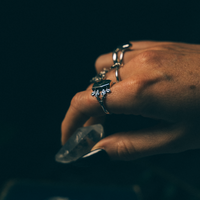 RESTING PLACE - Moss Agate & Sterling Silver Ring