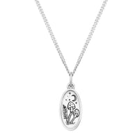 MUSHROOM MEDALLION - Sterling Silver Necklace