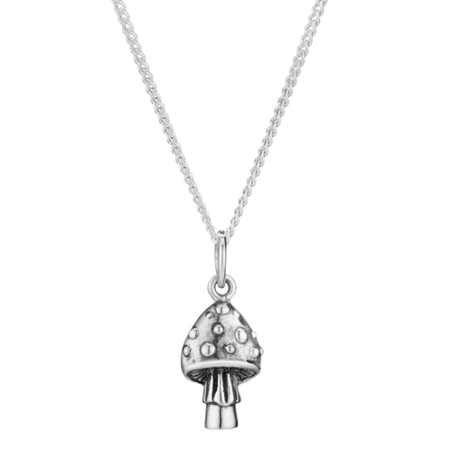 Mushroom Patch Sterling Silver Pendant Mushroom Patch Sterling Silver Pendant