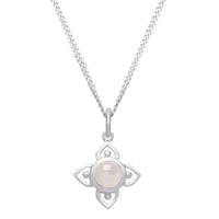 FLEUR - Sterling Silver & Moonstone Necklace