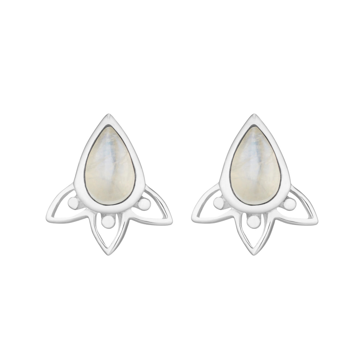 ARIA - Sterling Silver & Moonstone Studs