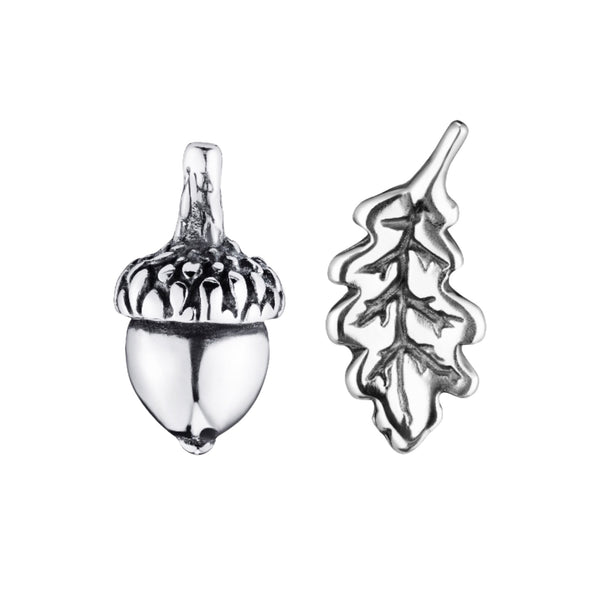 sterling silver acorn stud earrings nature inspired jewellery cottagecore