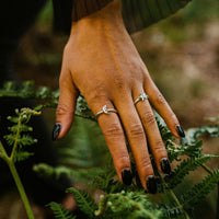 COSMIC MOON - Sterling Silver Ring