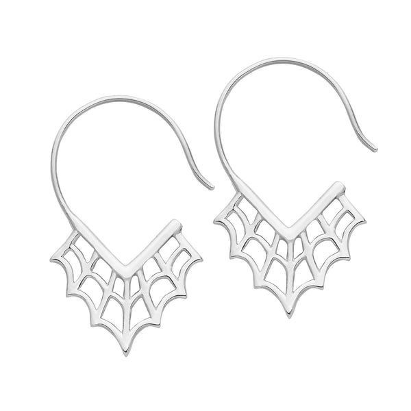 sterling silver gothic spider web spooky halloween jewellery jewelry