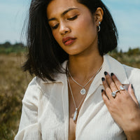JUST A PHASE - Sterling Silver & Moonstone Necklace - SECONDS