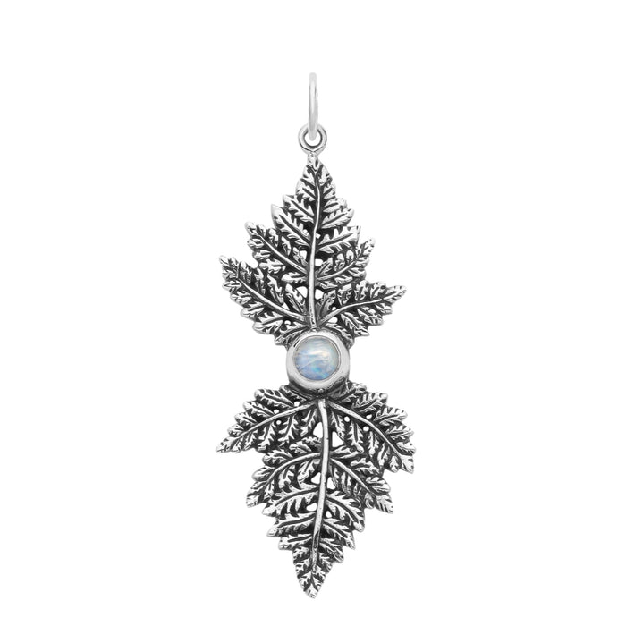 HEMLOCK - Sterling Silver & Moonstone Necklace Pendant