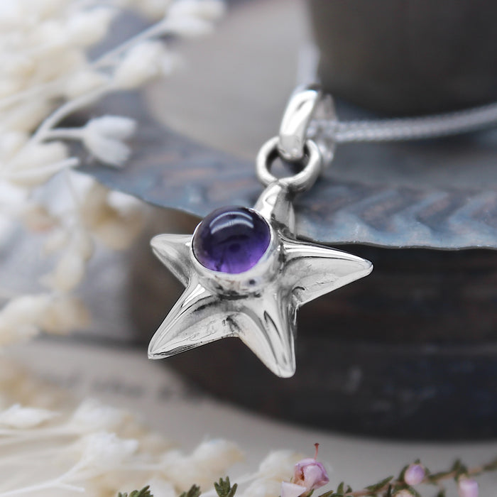 STARLIGHT - Sterling Silver & Amethyst Necklace