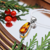 GOLDEN HOUR - Sterling Silver & Baltic Amber Necklace