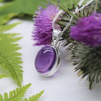 THISTLE - Sterling Silver & Amethyst Necklace