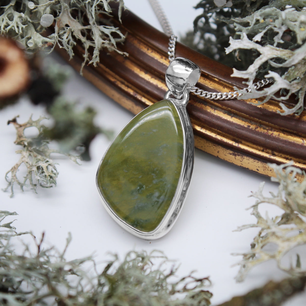 FEN - Sterling Silver & Vessonite Necklace