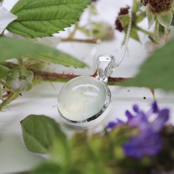 MEADOW - Sterling Silver & Prehnite Necklace