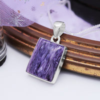 LUCID - Sterling Silver & Charoite Necklace