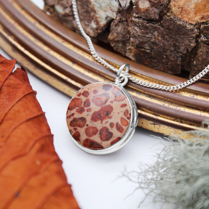 CHESTNUT - Sterling Silver & Asteroid Jasper Necklace