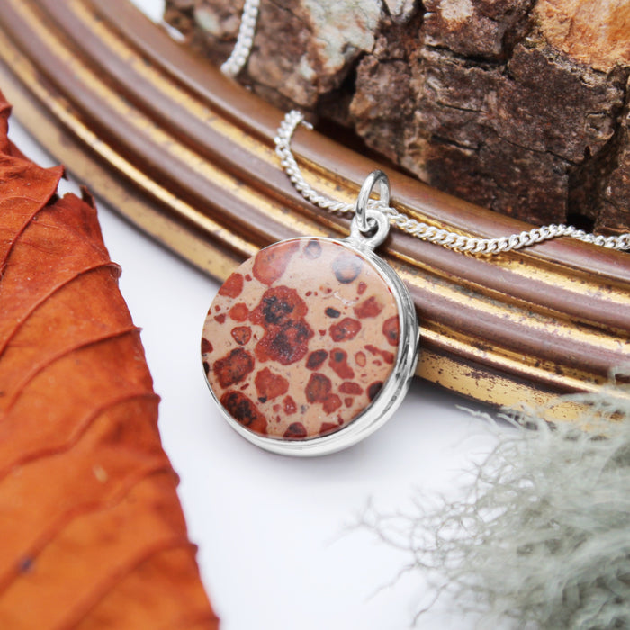 CHESTNUT - Sterling Silver & Asteroid Jasper Necklace