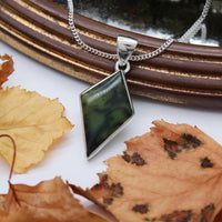 BRAMBLE - Sterling Silver & Serpentine Necklace