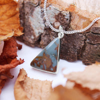 BROOK - Sterling Silver & Picture Jasper Necklace