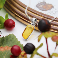 GOLDEN HOUR - Sterling Silver & Amber Necklace