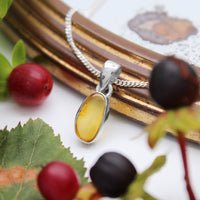 GOLDEN HOUR - Sterling Silver & Amber Necklace
