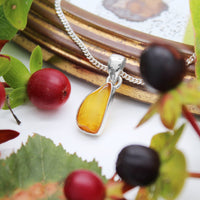 GOLDEN HOUR - Sterling Silver & Amber Necklace