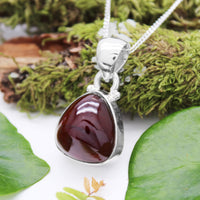 EMBERS  - Sterling Silver & Hessonite Garnet  Necklace