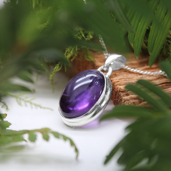 AMETHYST DECEIVER - Sterling Silver & Amethyst Necklace