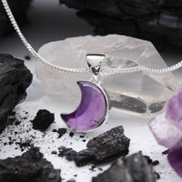LAVENDER MOON - Sterling Silver & Amethyst Necklace